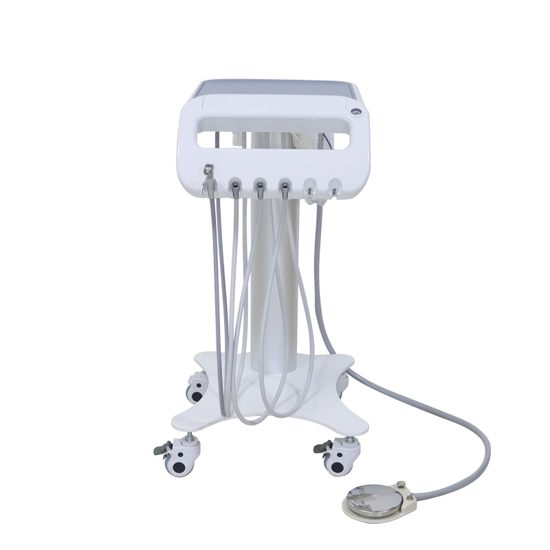 China TKM-002 Aluminum Pillar Portable Mobile Dental Cart Unit Factory Price 3