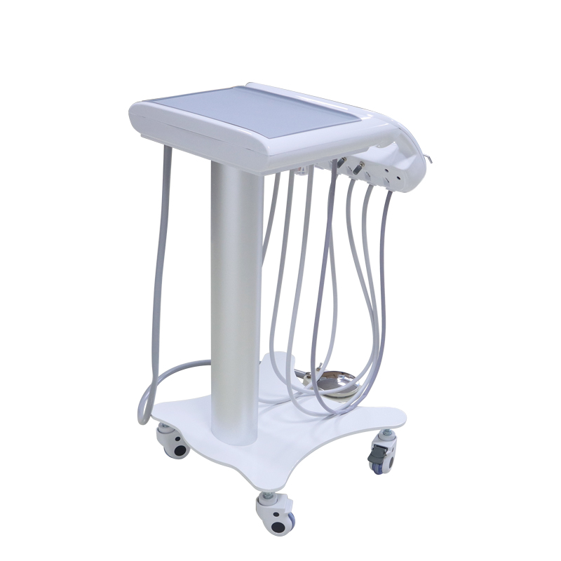 China TKM-002 Aluminum Pillar Portable Mobile Dental Cart Unit Factory Price 6