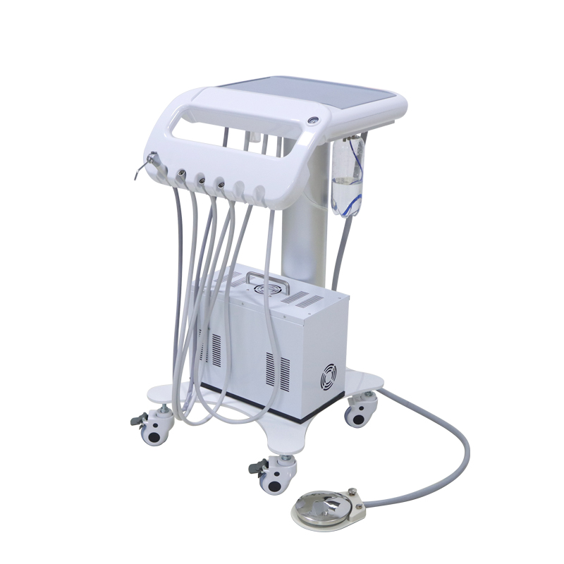 China TKM-002 Aluminum Pillar Portable Mobile Dental Cart Unit Factory Price 11