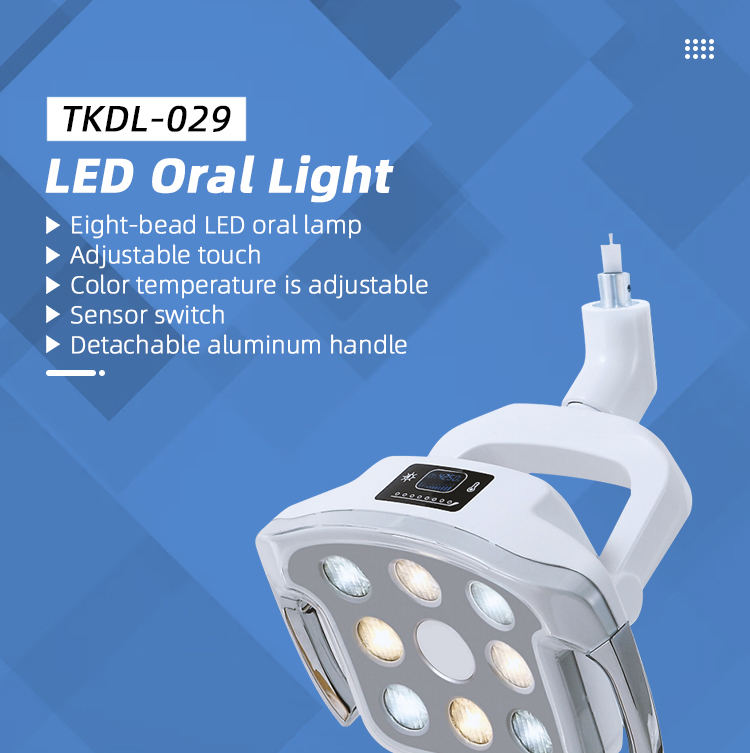 TKDL-029 Aluminum Handle 8 Bulbs LED Dental Light China Manfacturer 2