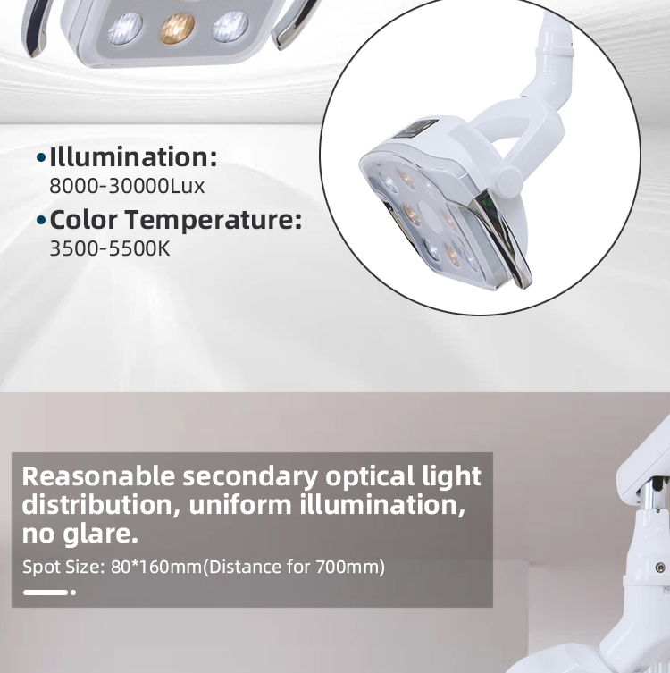 TKDL-029 Aluminum Handle 8 Bulbs LED Dental Light China Manfacturer 8