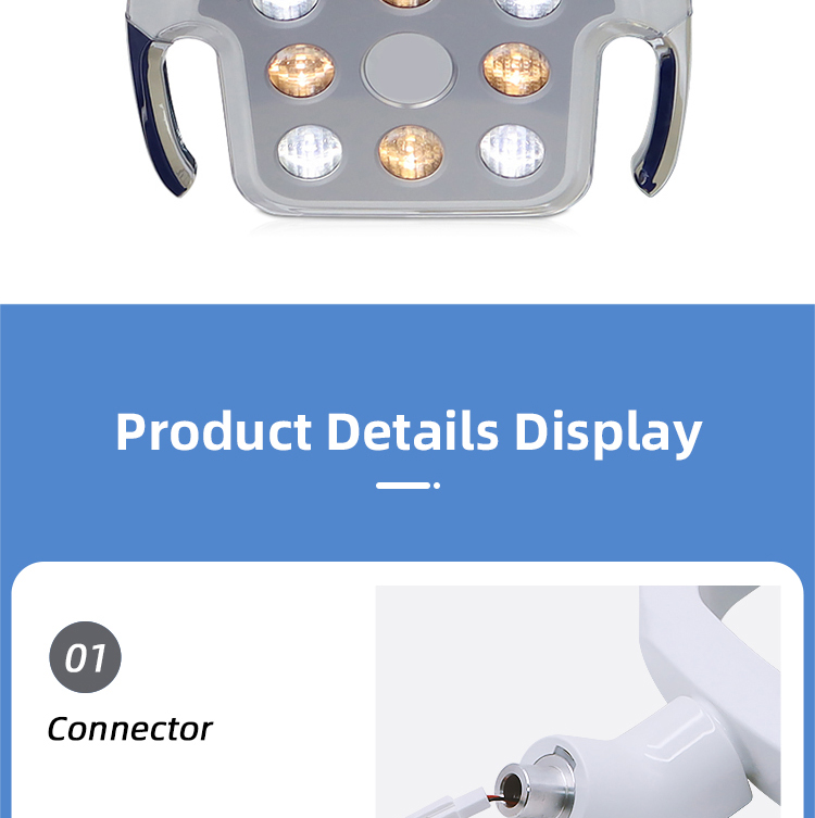 TKDL-029 Aluminum Handle 8 Bulbs LED Dental Light China Manfacturer 4