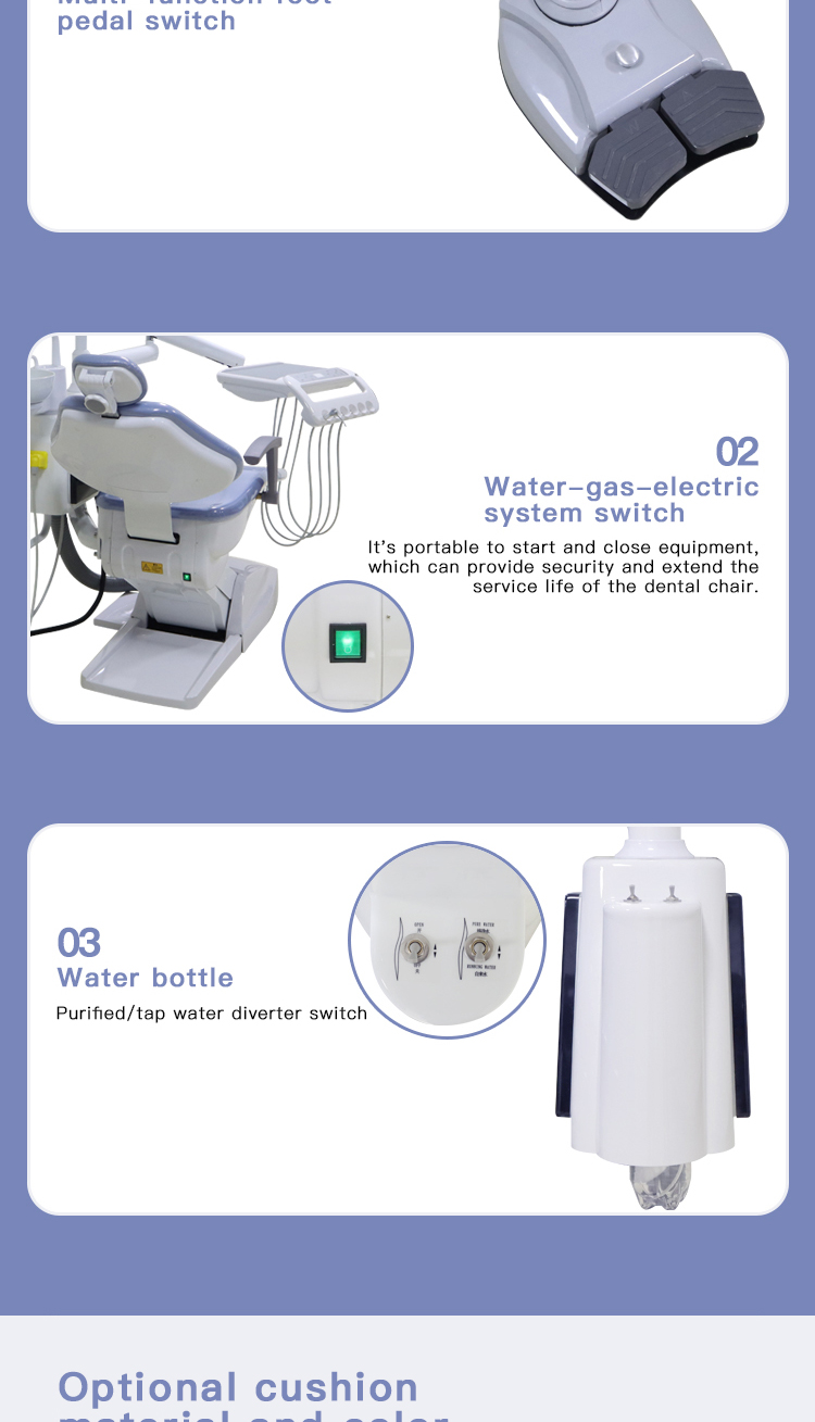 Foshan supplier wholesales best quality 20 unite TK-701 dental chairs to North America 8