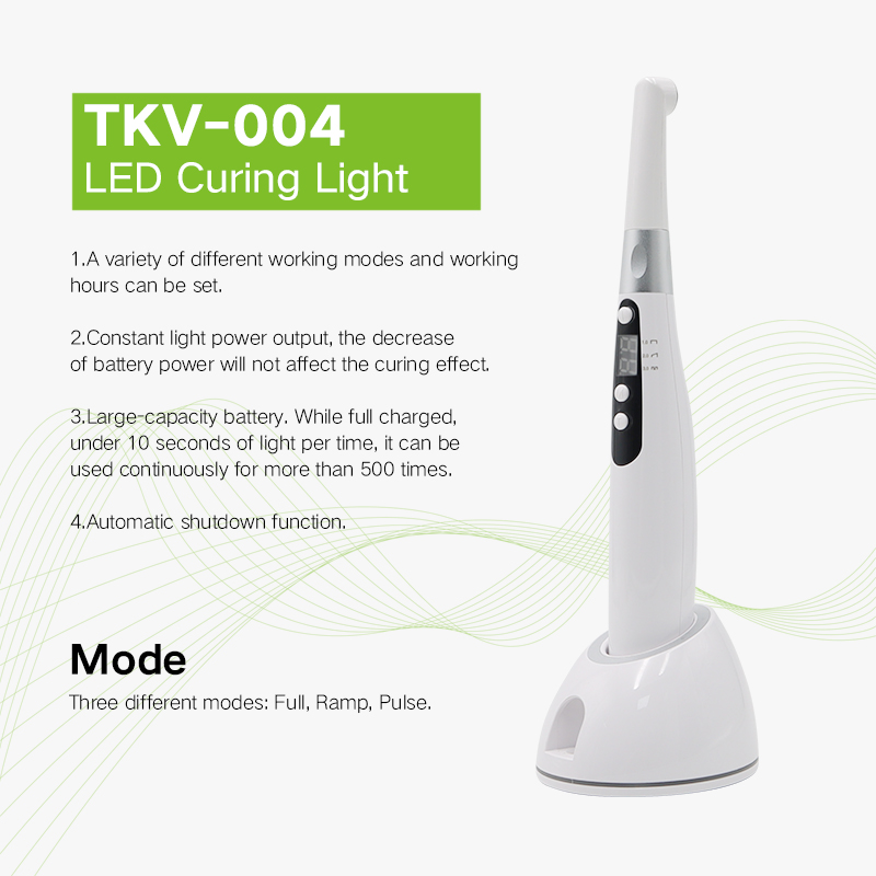 Rechargeable Wireless Dental Curing Lamp Light LED Cure Composite Unit 3