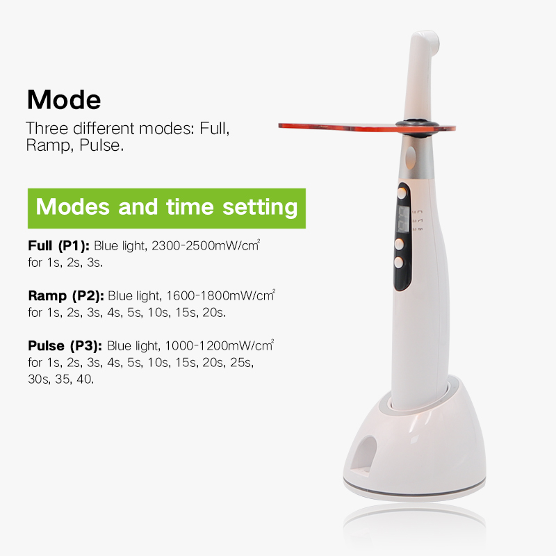 Rechargeable Wireless Dental Curing Lamp Light LED Cure Composite Unit 4