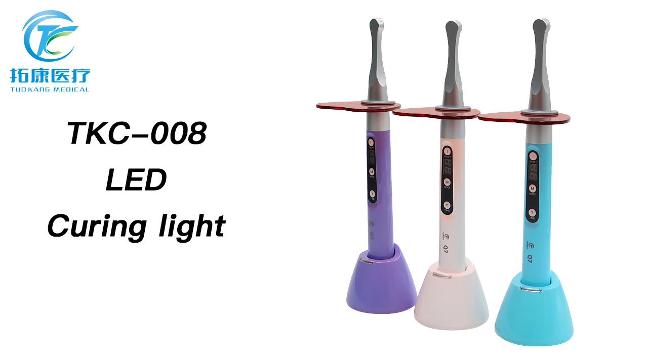 TKC-008 new generation multiwavelength LED dental curing light curing machine, curing in 1 second 1