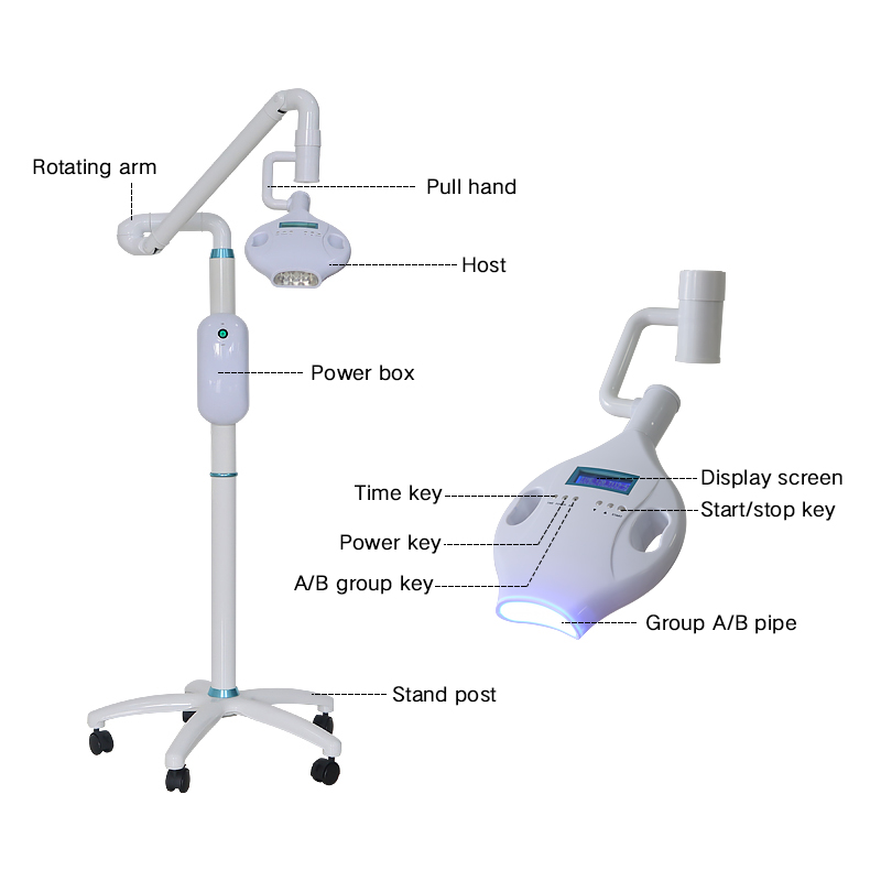 TKTW-008 LED Dental Cold Light Teeth Whitening Machine for Hospital /Clinic 2