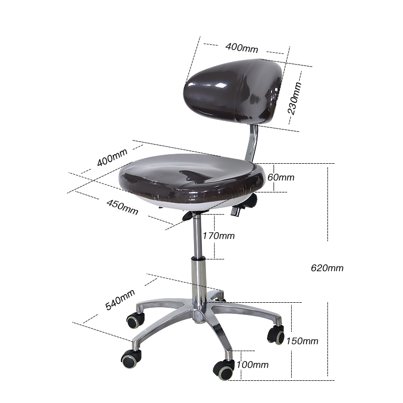Tuo Kang TKDS-003 Microfiber Leather Dentist Stool Factory Price 9