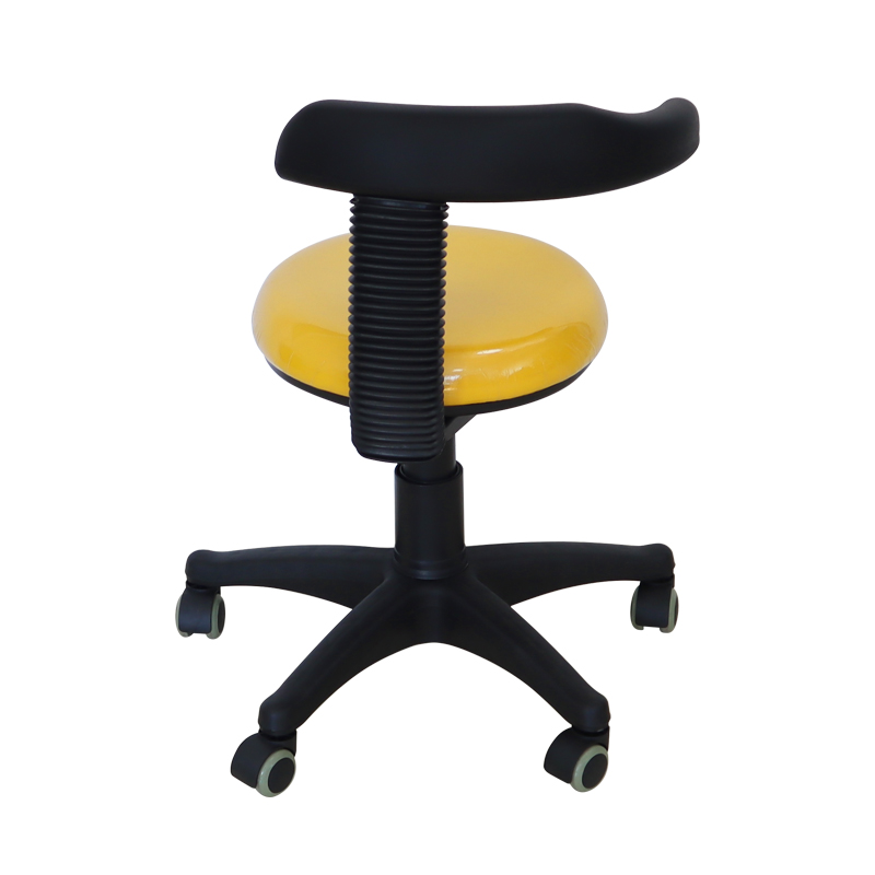 Dental Rolling Stool Adjustable Dentist Assistant Stool Chair with Removable Backrest for Dental Used 4