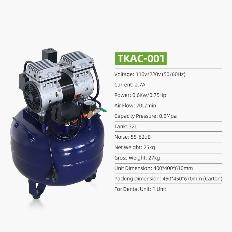 Tuo Kang TKAC-001 Dental Air Compressor Factory Price Manufacturer 7