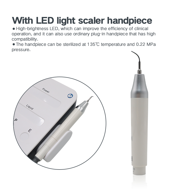 Dental Equipment TKV-002 Vrn Ultrasonic Piezo Scaler Dental Teeth Whitening Scaling LED Detachable Handpiece 5