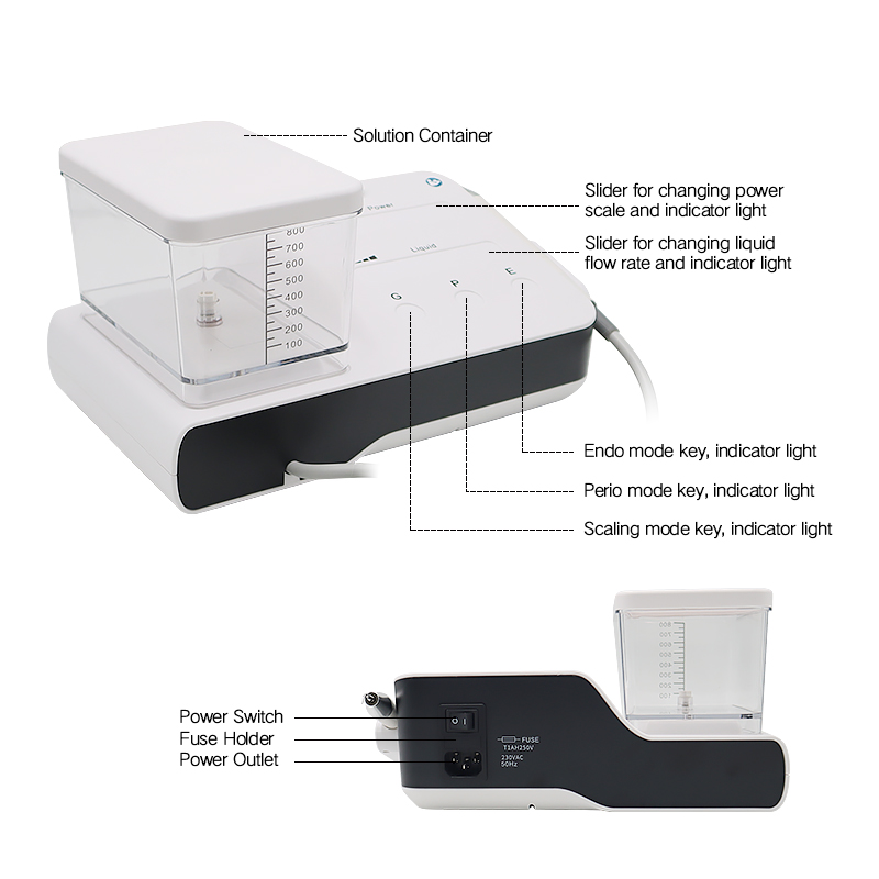 Dental Equipment TKV-002 Vrn Ultrasonic Piezo Scaler Dental Teeth Whitening Scaling LED Detachable Handpiece 3