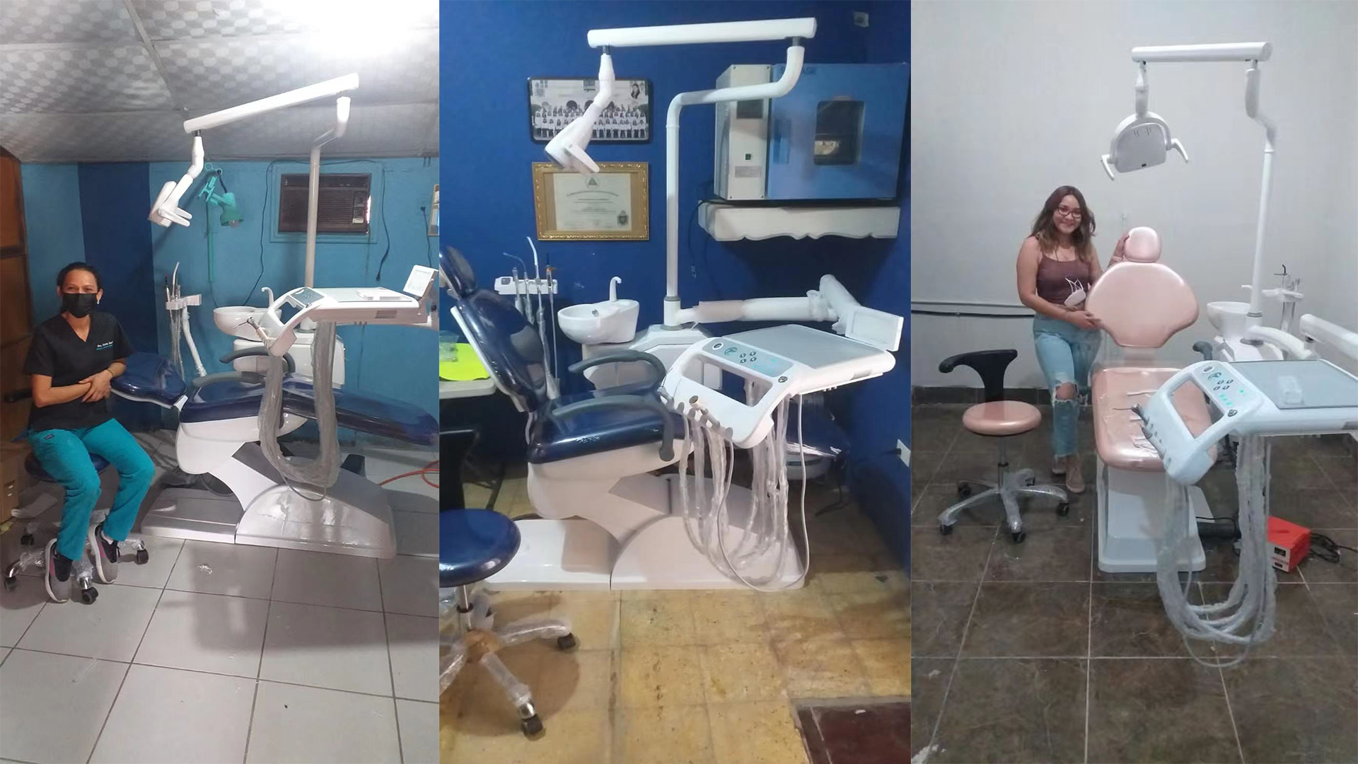 Latin American Customers Show the Dental Unit Chair Tuo Kang 2