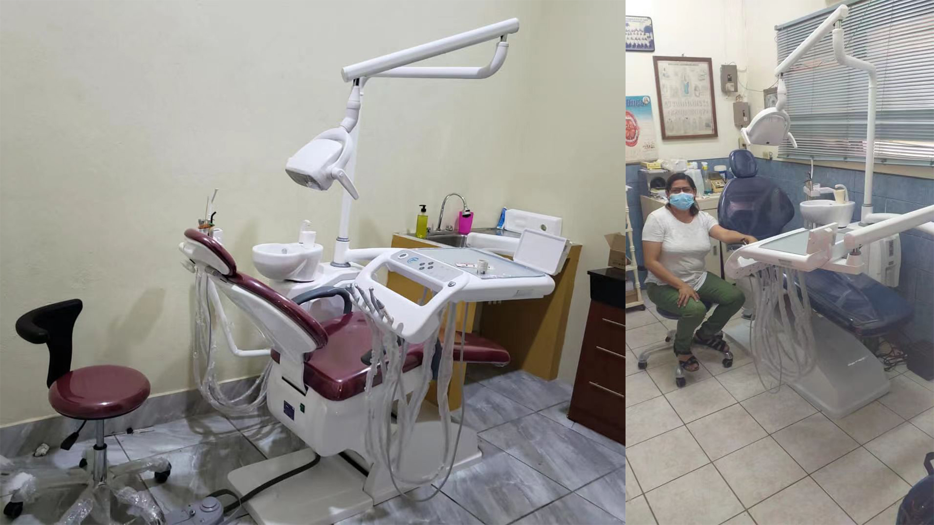 Latin American Customers Show the Dental Unit Chair Tuo Kang 1
