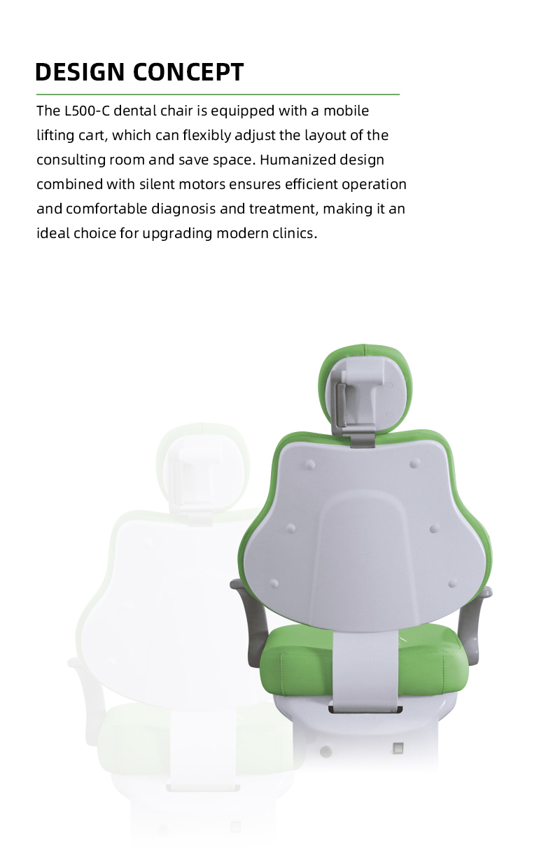 Foshan Dental Unit High Quality Supplier Mobile Cart Type L500-C Dental Chair Lightweight Mobility, Boundless clinic 10