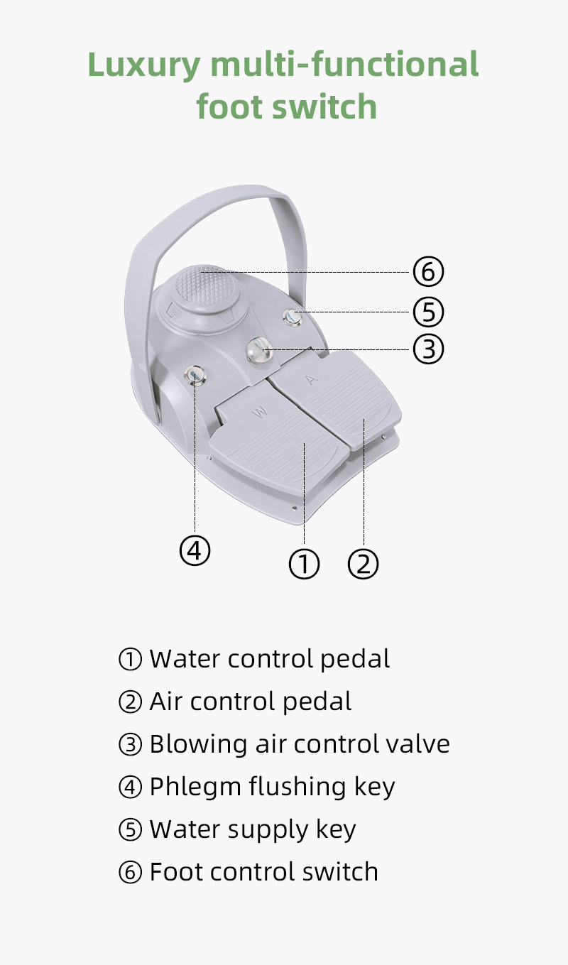 Foshan Dental Unit High Quality Supplier Mobile Cart Type L500-C Dental Chair Lightweight Mobility, Boundless clinic 16