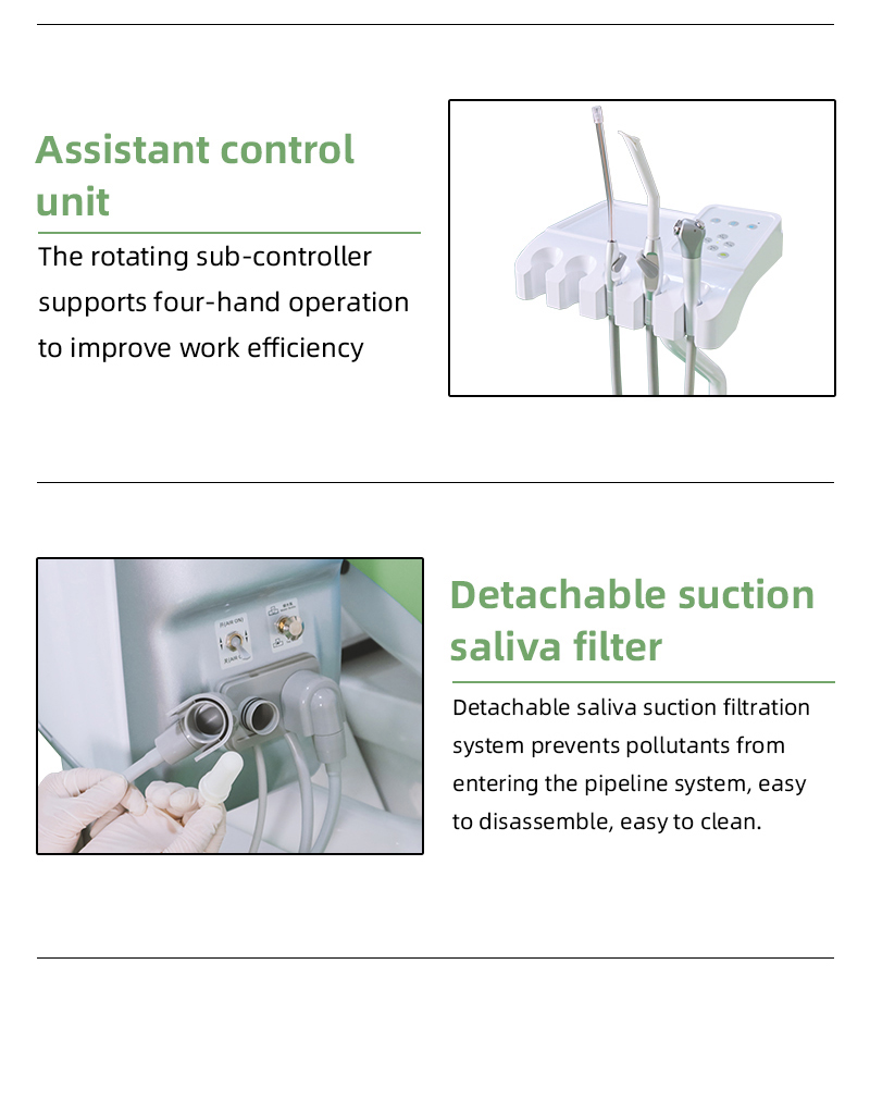 Foshan Dental Unit High Quality Supplier Mobile Cart Type L500-C Dental Chair Lightweight Mobility, Boundless clinic 15