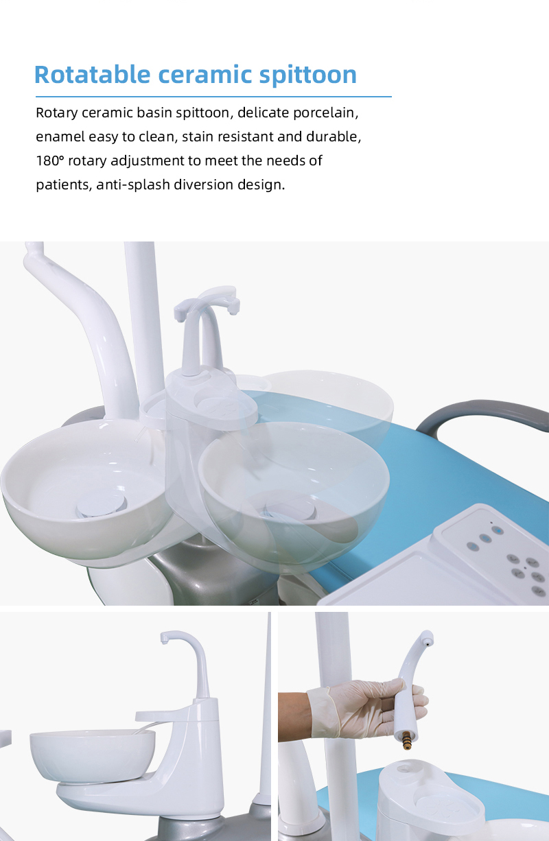 Dental unit manufacturer's new L500 premium type dental chair Cloud like Comfort, Zero pressure Body Fit-TK Dental 19