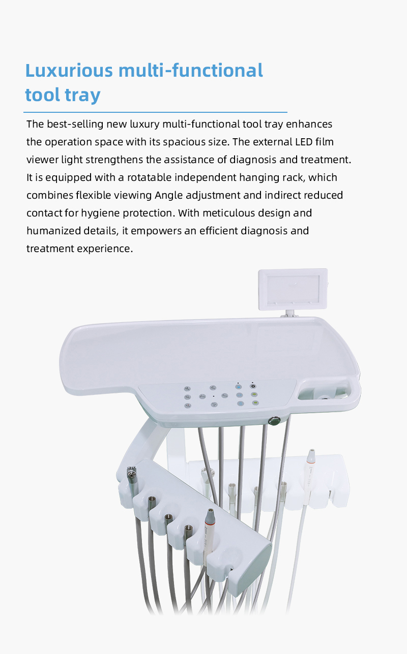 Dental unit manufacturer's new L500 premium type dental chair Cloud like Comfort, Zero pressure Body Fit-TK Dental 11