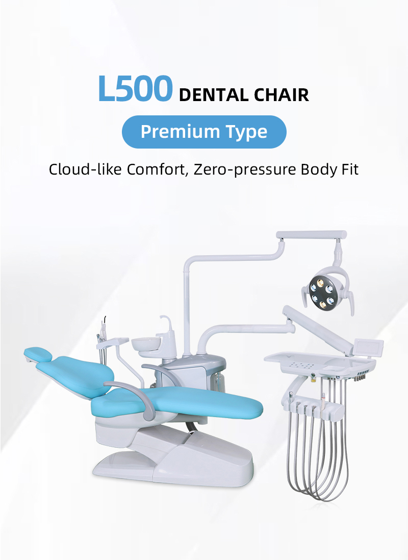 Dental unit manufacturer's new L500 premium type dental chair Cloud like Comfort, Zero pressure Body Fit-TK Dental 8