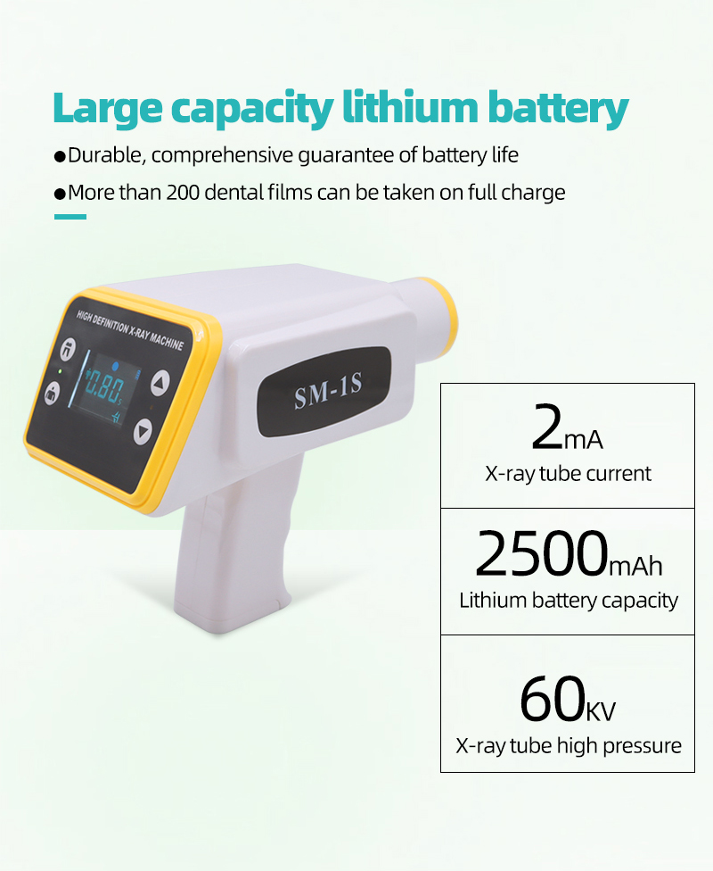 Dental Portable X-Ray Rayer Oral Sensor Suite In Digital Imaging System SM-1S (LCD screen) type Handheld X-ray  Machine 15