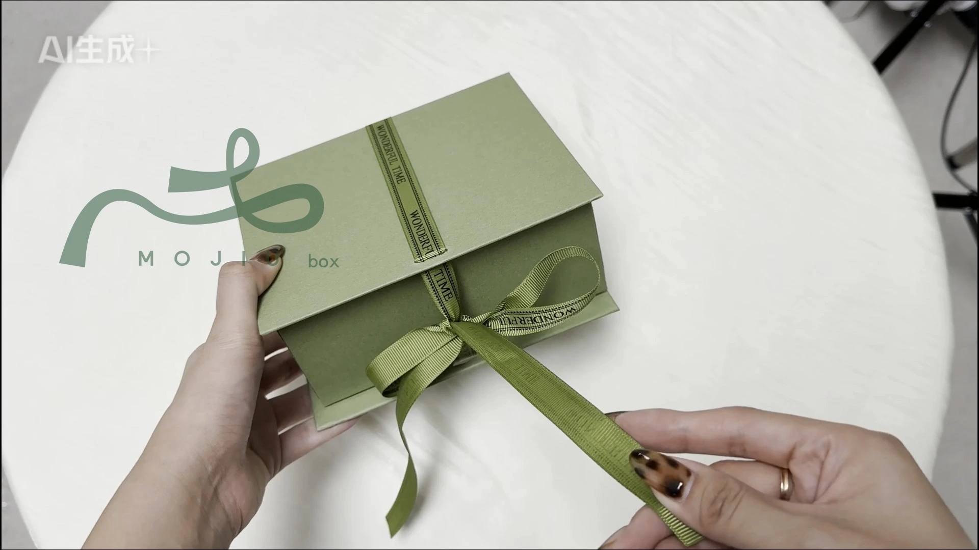 Flip-top jewelry box earring box, customizable logo 1