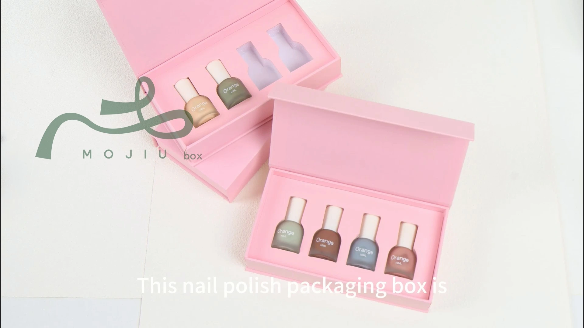Nail Polish Packaging Box Groove Design Customizable Logo 1