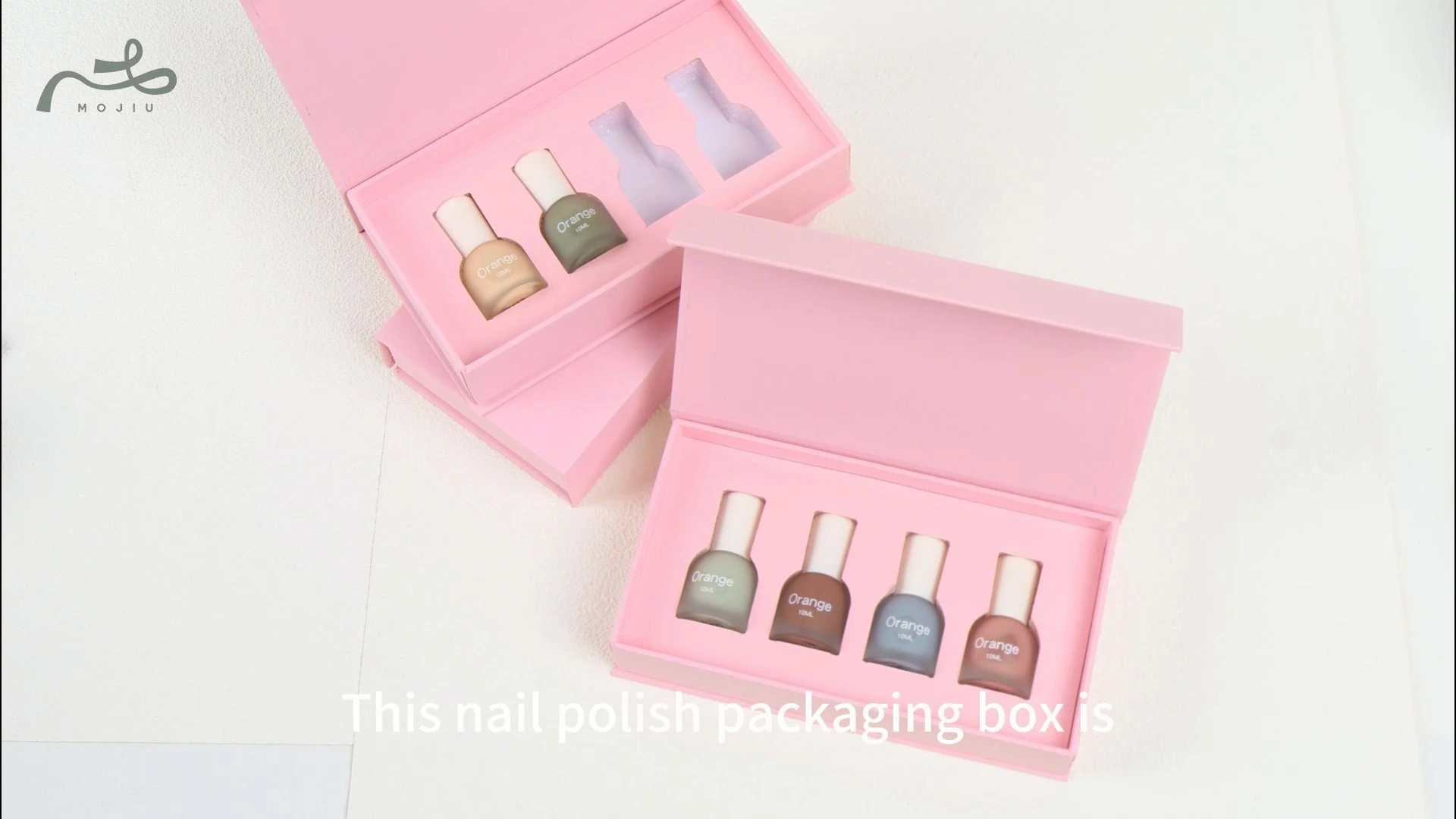 Nail Polish Packaging Box Groove Design Customizable Logo 1