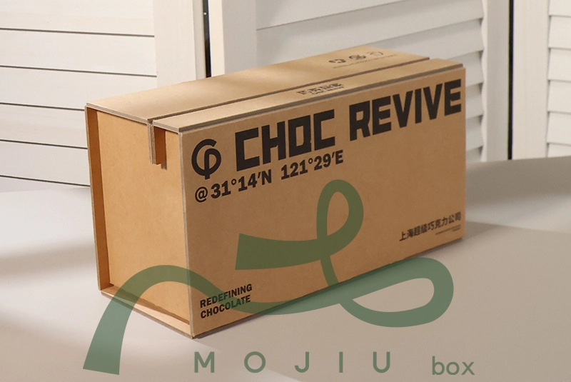 Brown Eco-Friendly Minimalist Folding Box Chocolate Packaging Box Customizable 1