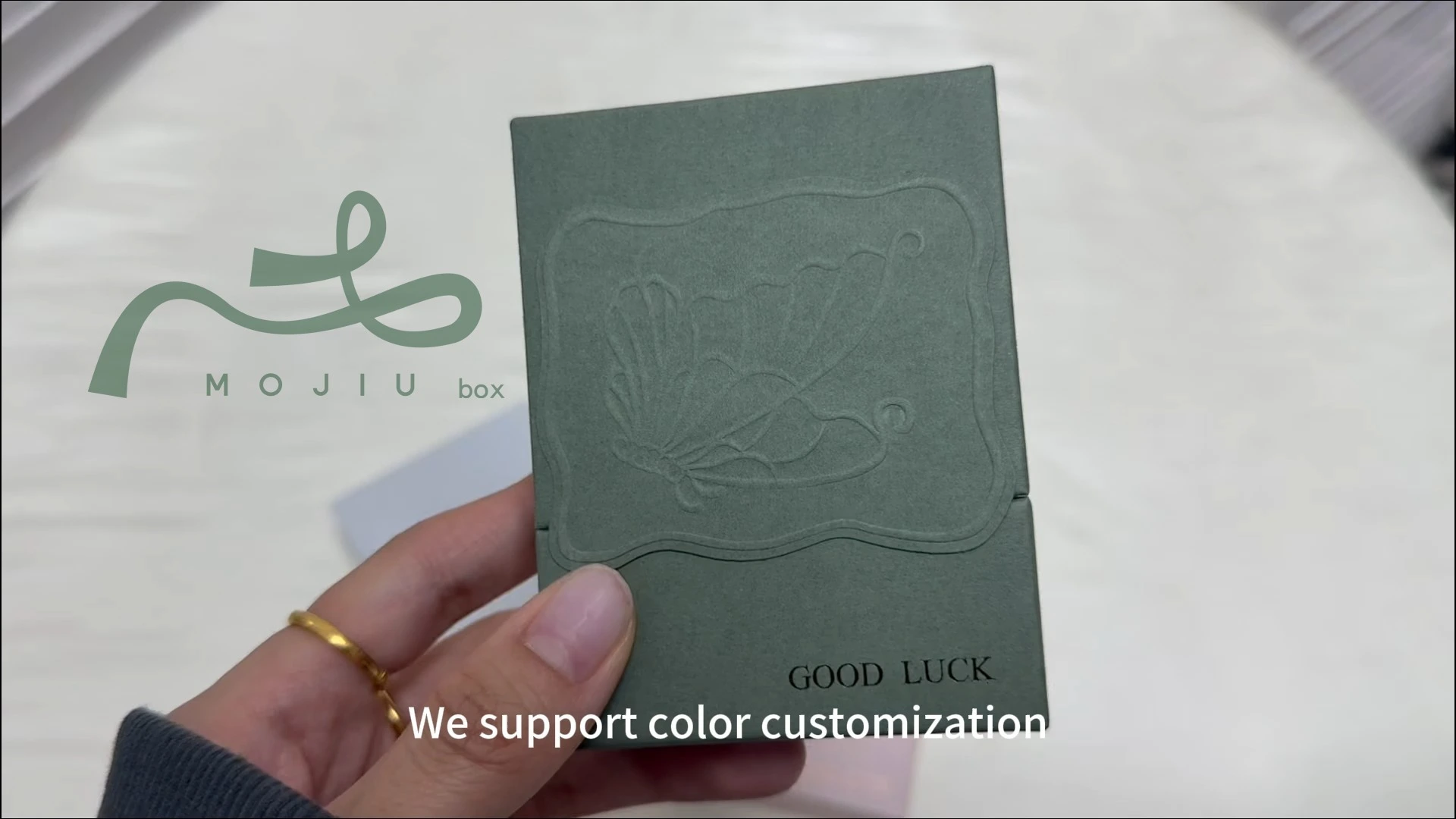 Pastel Drawer Jewelry Box Embossed Pattern Velvet Lining Small Accessory Storage Ring Earring Gift Box Customizable Mojiu Packaging 1