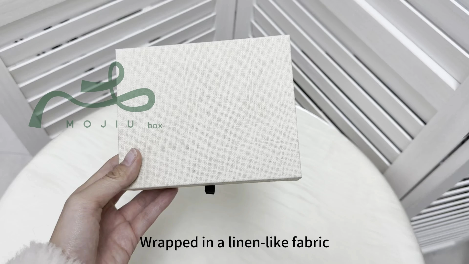 Light Blue Textured Minimalist Storage Box Ins-Style Exquisite Small Item Packaging Box, Gift Jewelry Box Mojiu Packaging 1