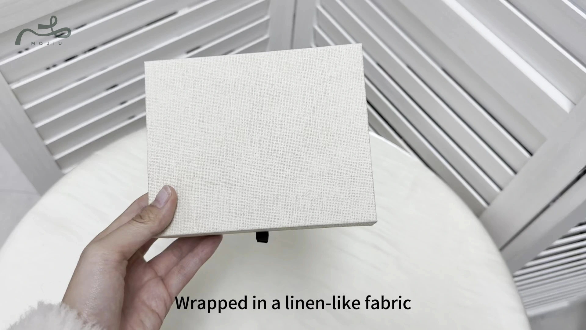 Light Blue Textured Minimalist Storage Box Ins-Style Exquisite Small Item Packaging Box, Gift Jewelry Box Mojiu Packaging 1