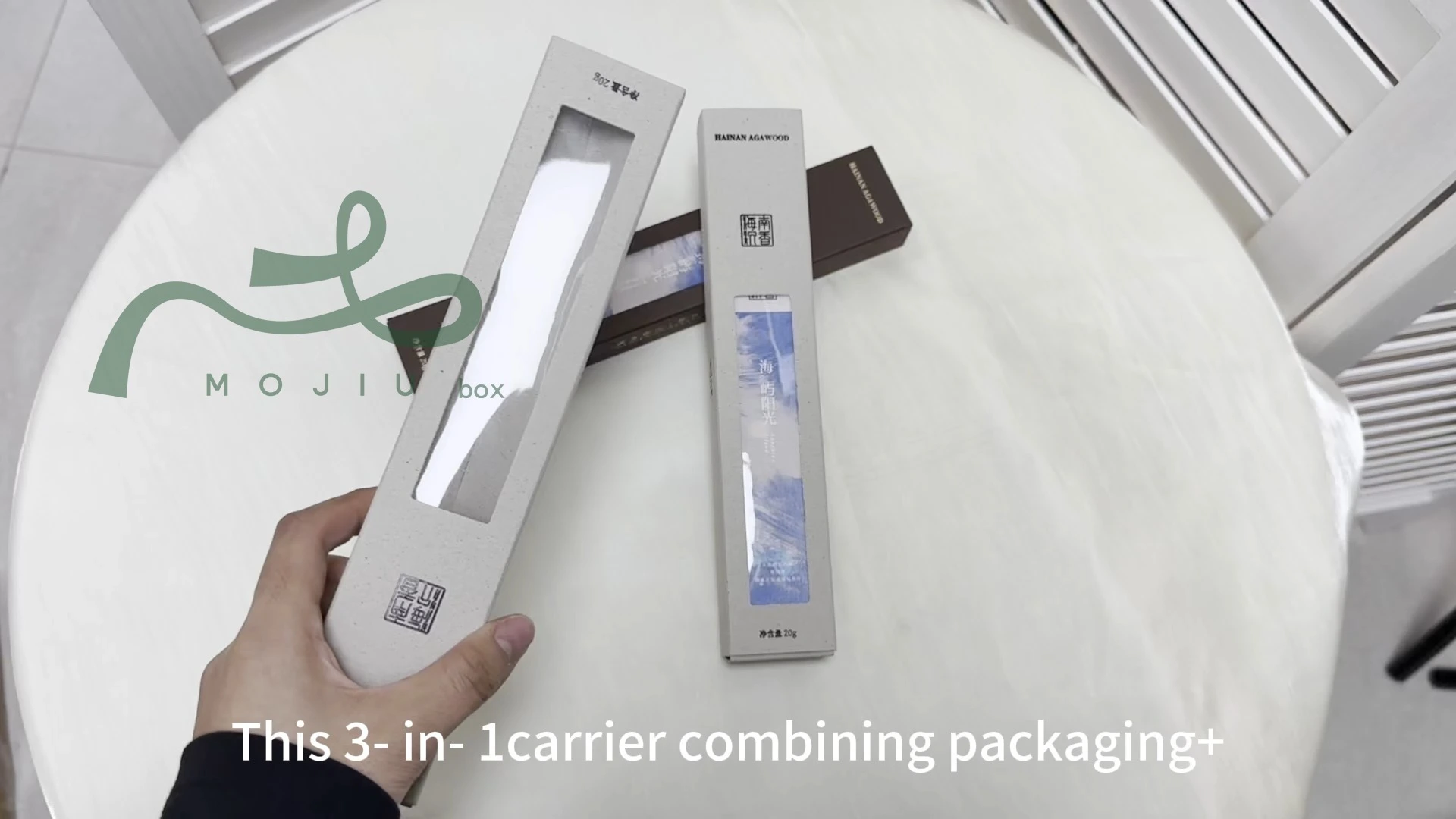 3-in-1 Incense Holder Box: Aesthetic Functional Display Container for Fragrance Gift Sets Mojiu Packaging 1