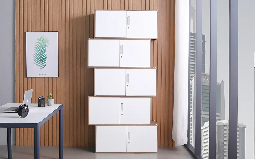 Five-layer double-door independent unit locker, office and dormitory classified storage cabinet 1