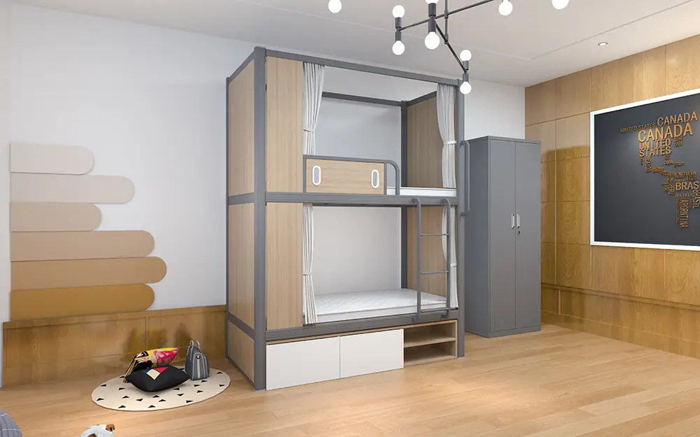 Integrated Multifunctional Double-Decker Dormitory Bed (Special for Dormitories / Youth Apartments) 1