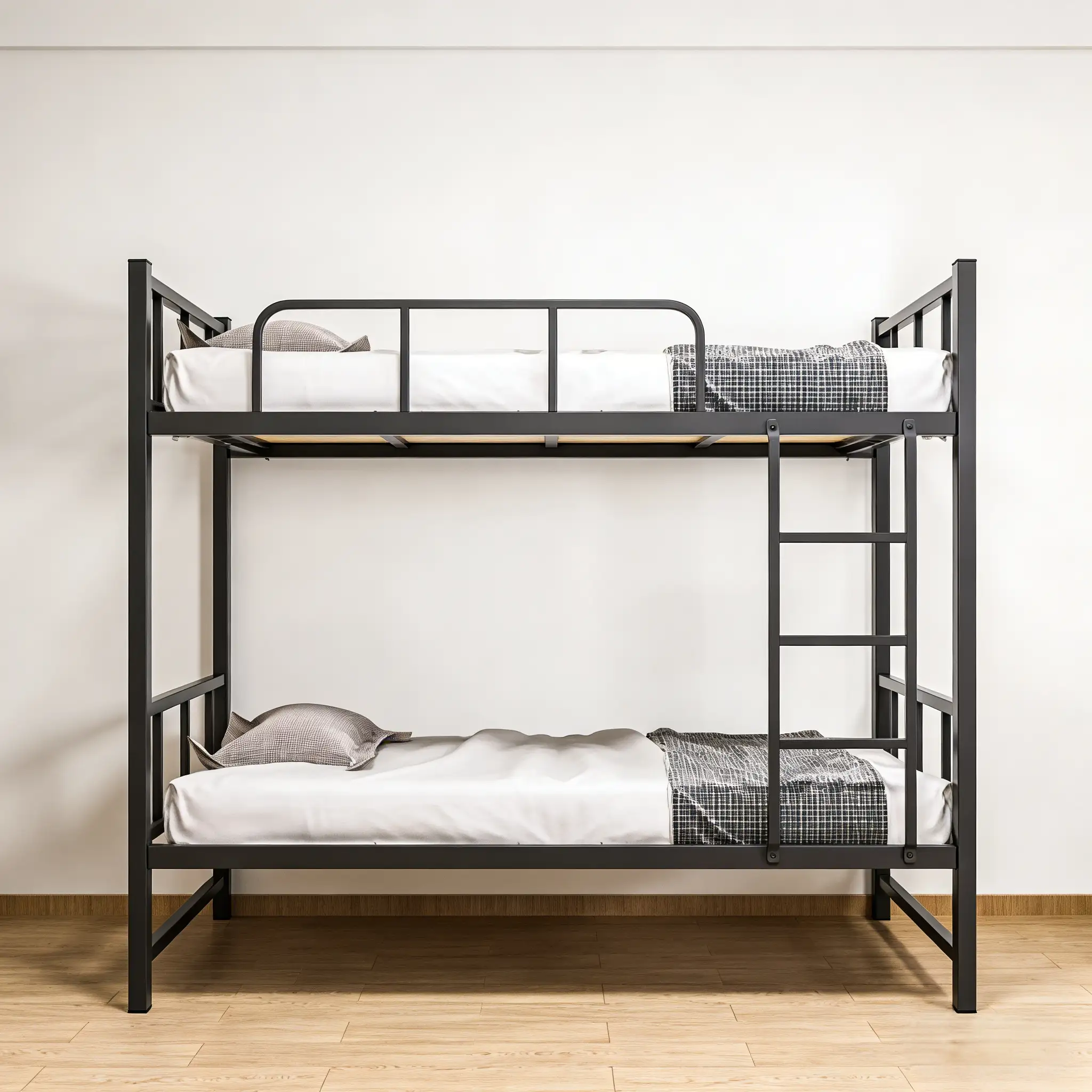 Custom Bunk Beds | Adult High Sleeper Loft Bed | Custom Size/Color Double Steel Loft Bunk Beds For Apartment Dormitory 1
