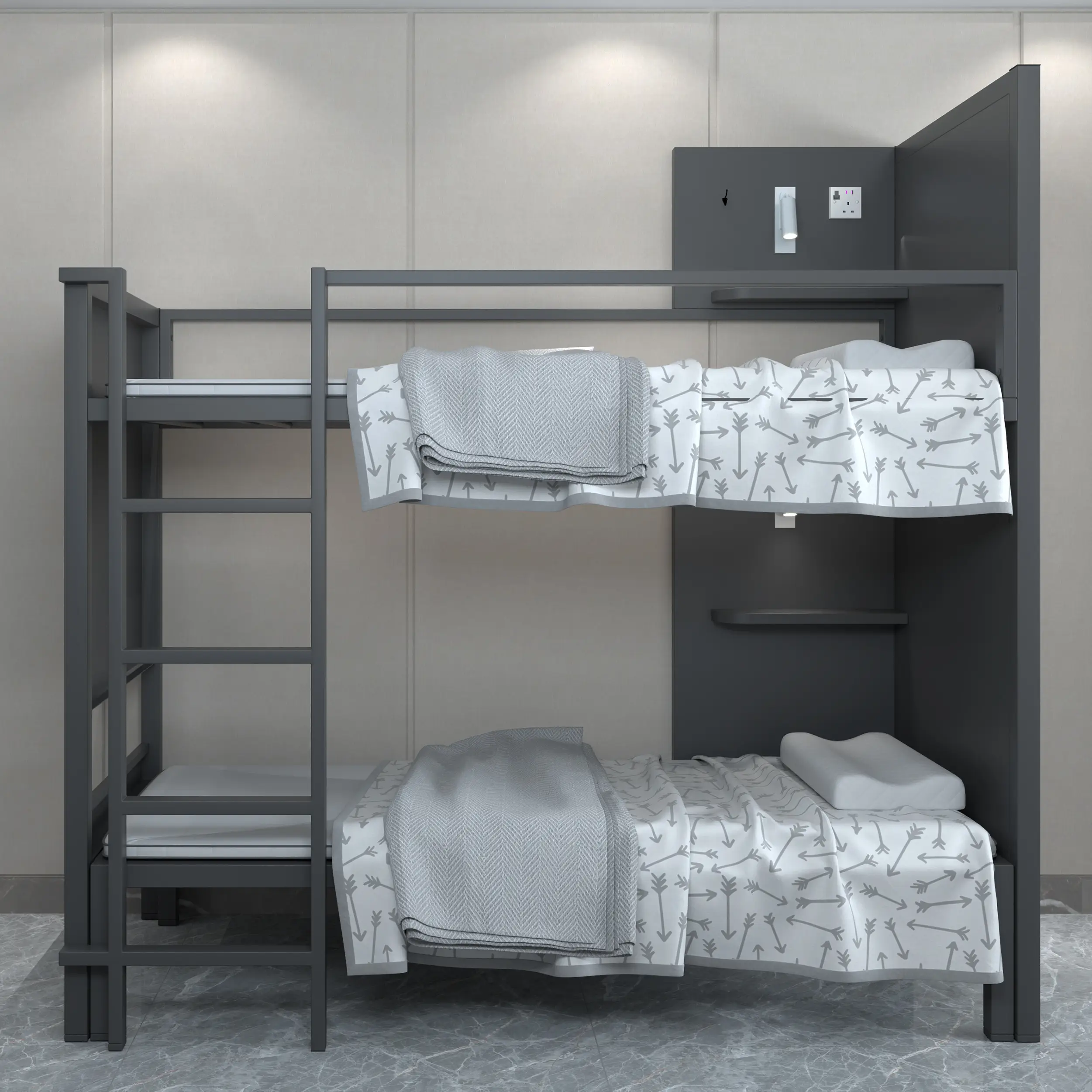Custom Bunk Beds Factory Direct Sale Heavy Duty Steel Bunk Bed For Hostel 1