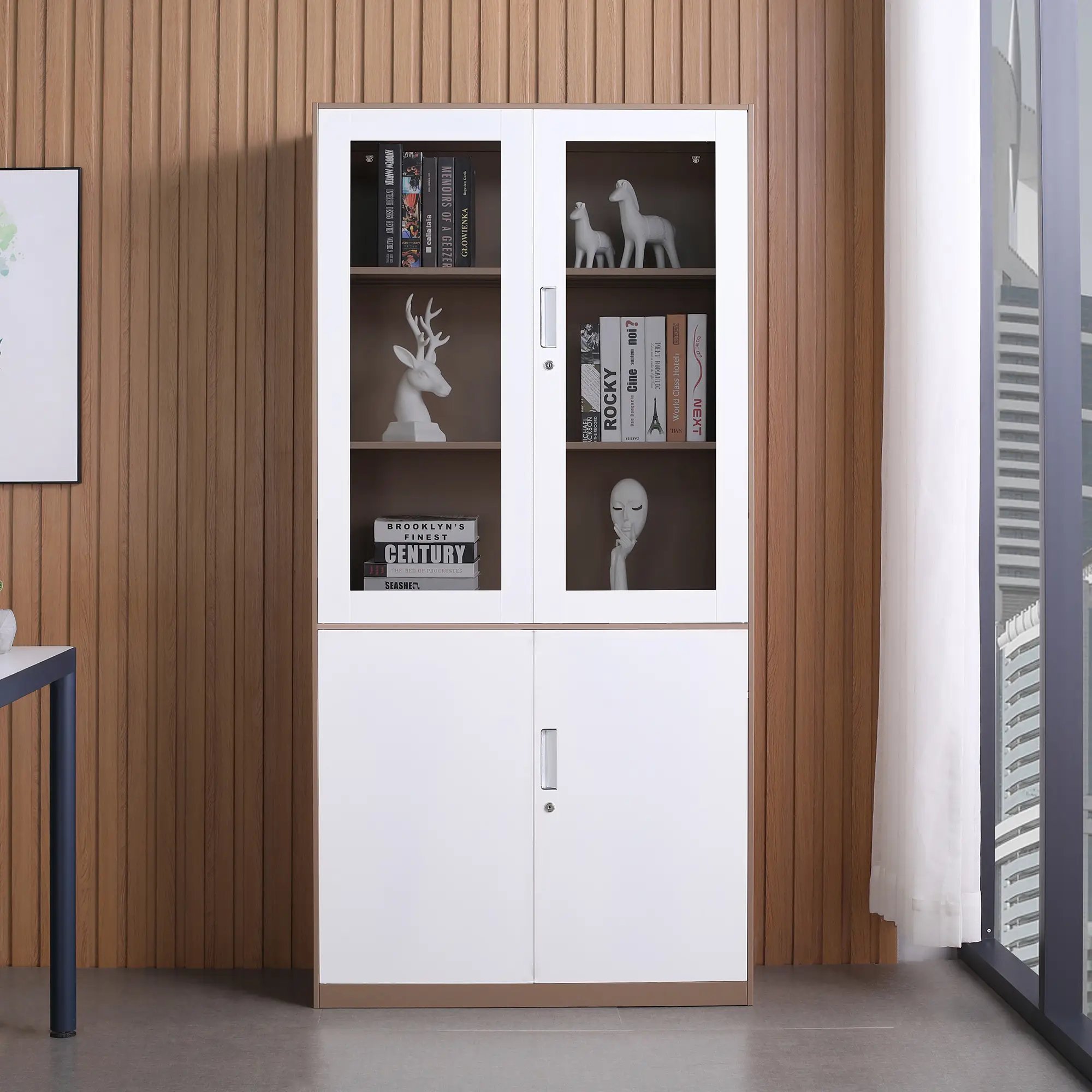 Two-Drawer Filing Cabinet for Office Storage and Document Organization 1