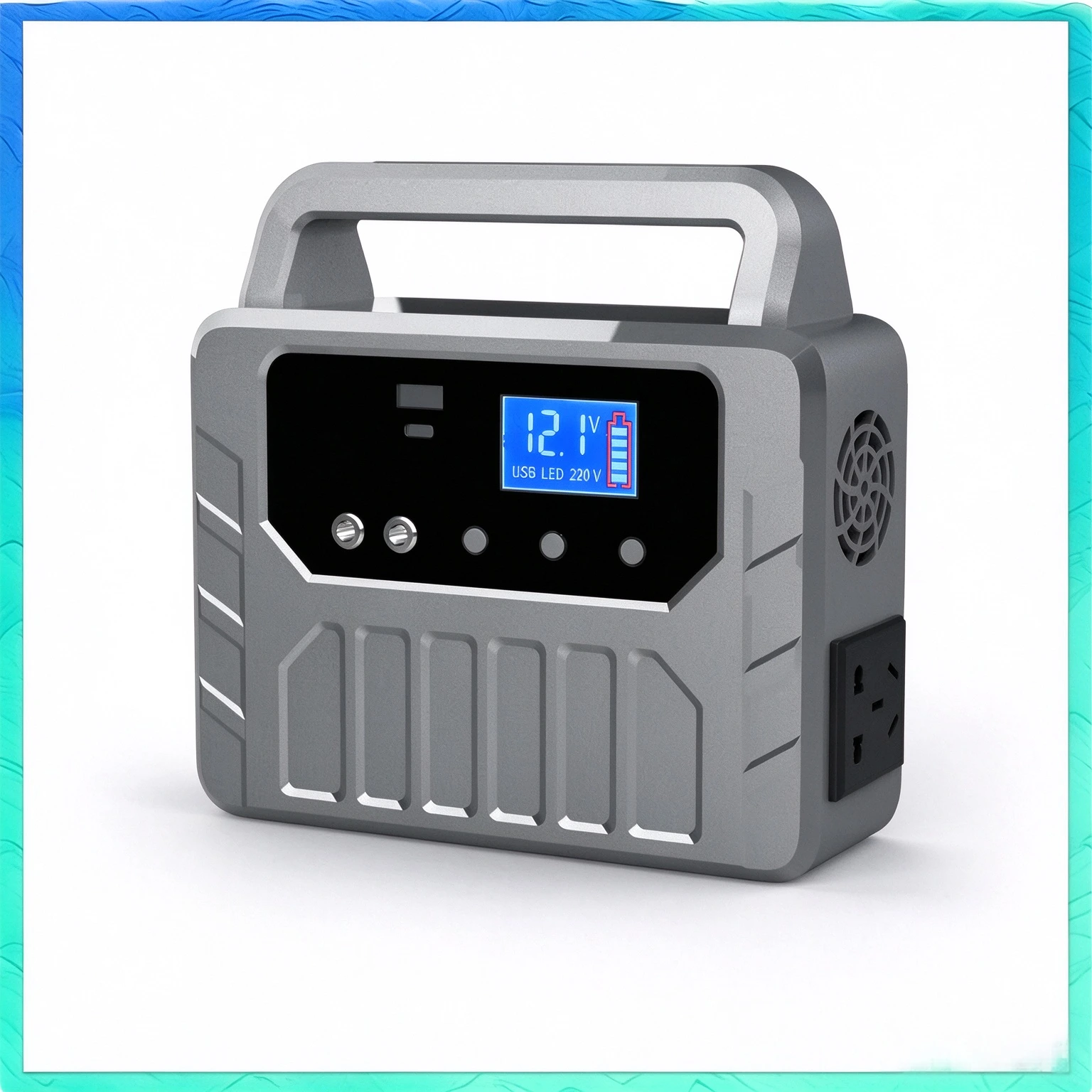 Mini 200W Portable LiFePO4 Power Station, AC Outlet for Camping, Travel & Outdoor Backup 1