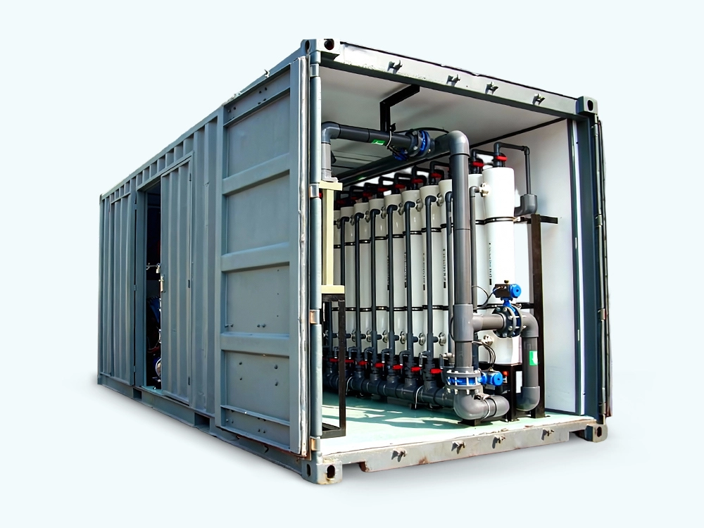 Containerized Wastewater Reuse UF+RO System 1