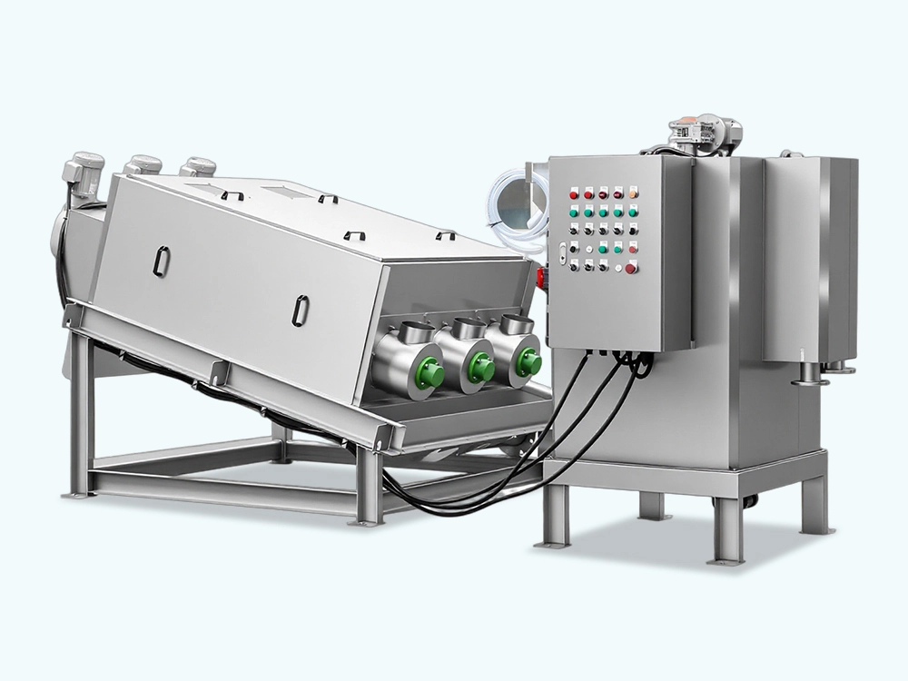 Screw Sludge Dewatering Machine for Industrial Wastewater QILEE 1