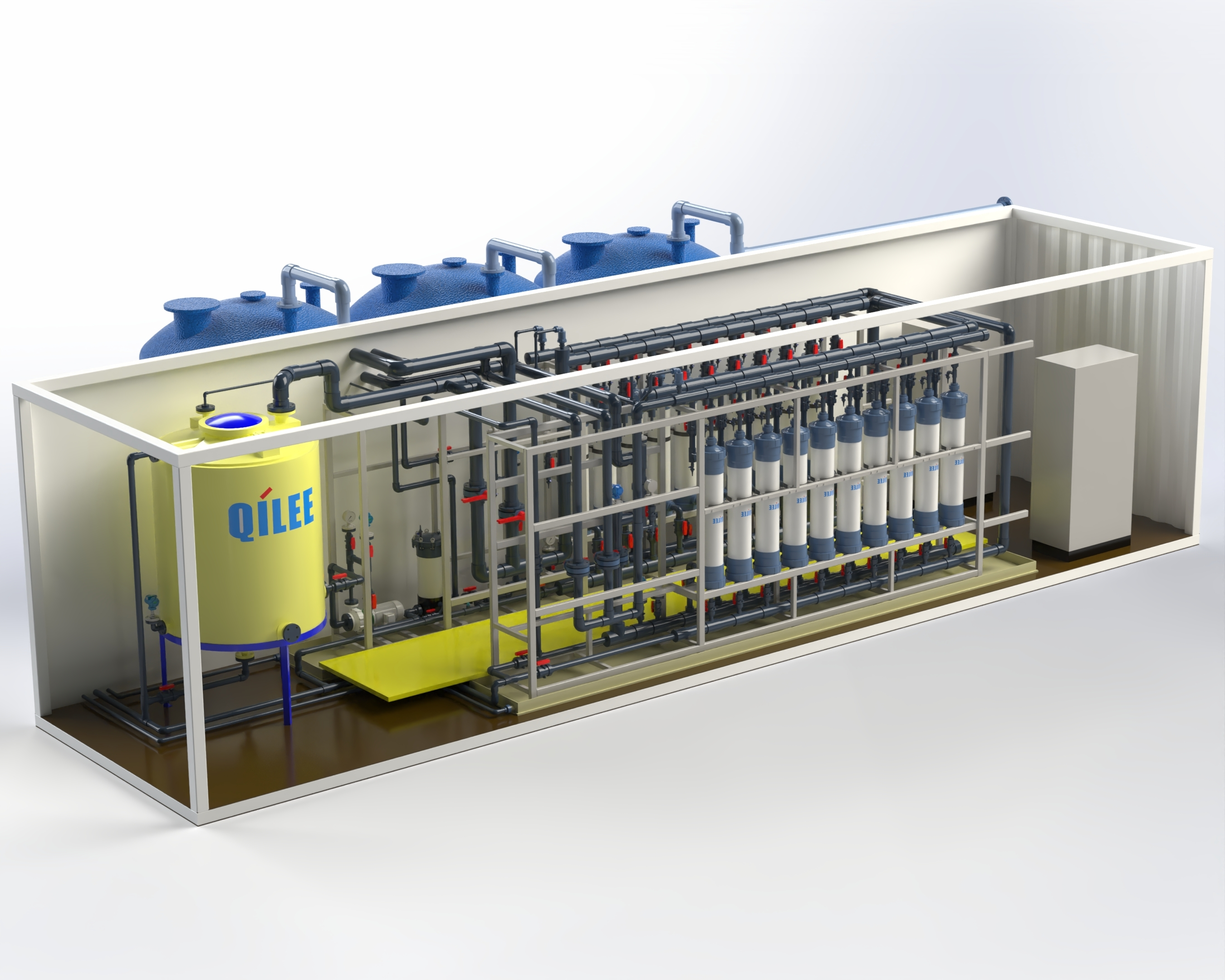 Containerized Integrated Membrane Deamination Equipment for Industrial Wastewater Treatment 1