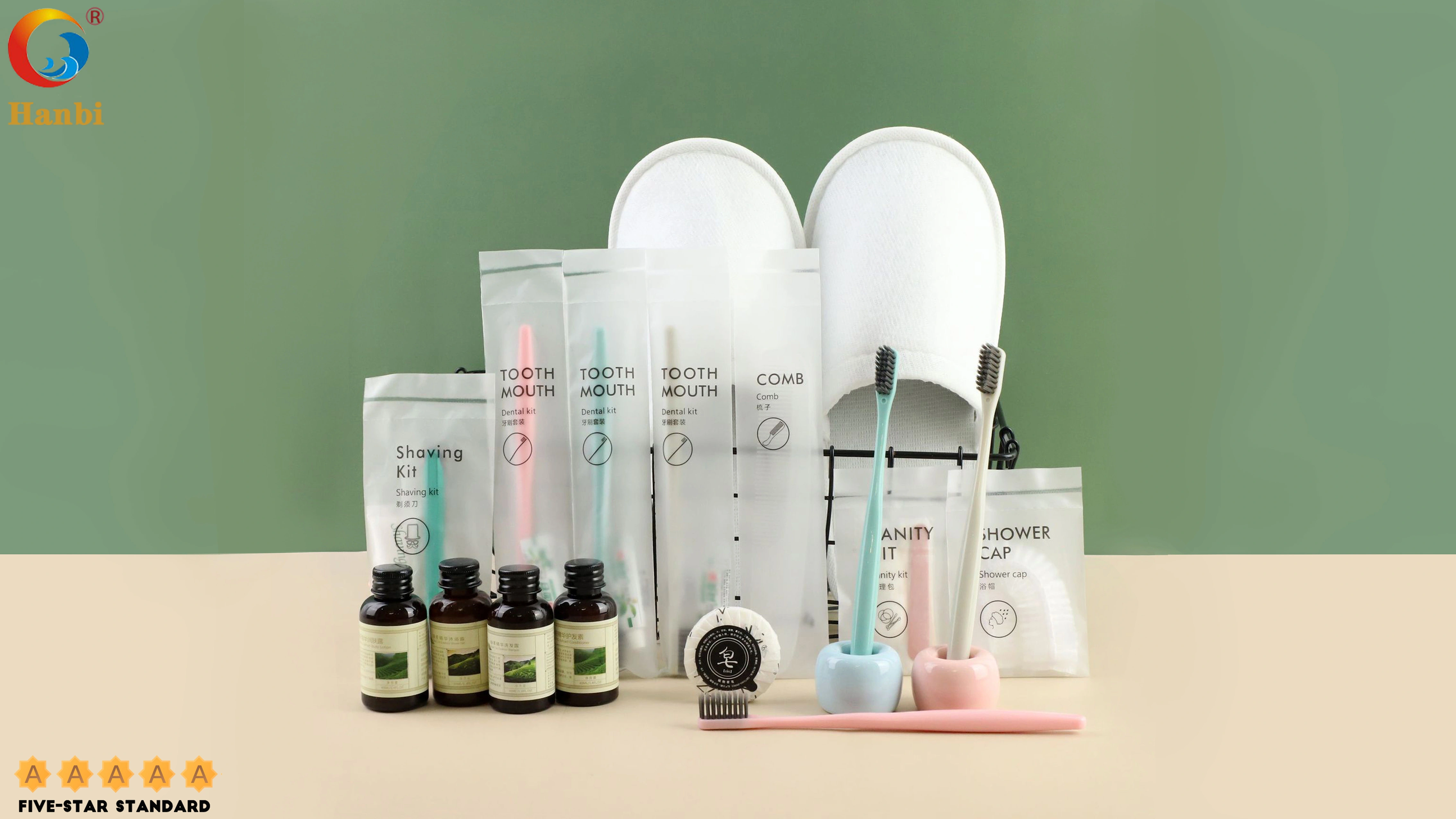 Wholesale Hotel Disposable Supplies with Pure Natural Material Bathroom Supplies _Hanbi 1