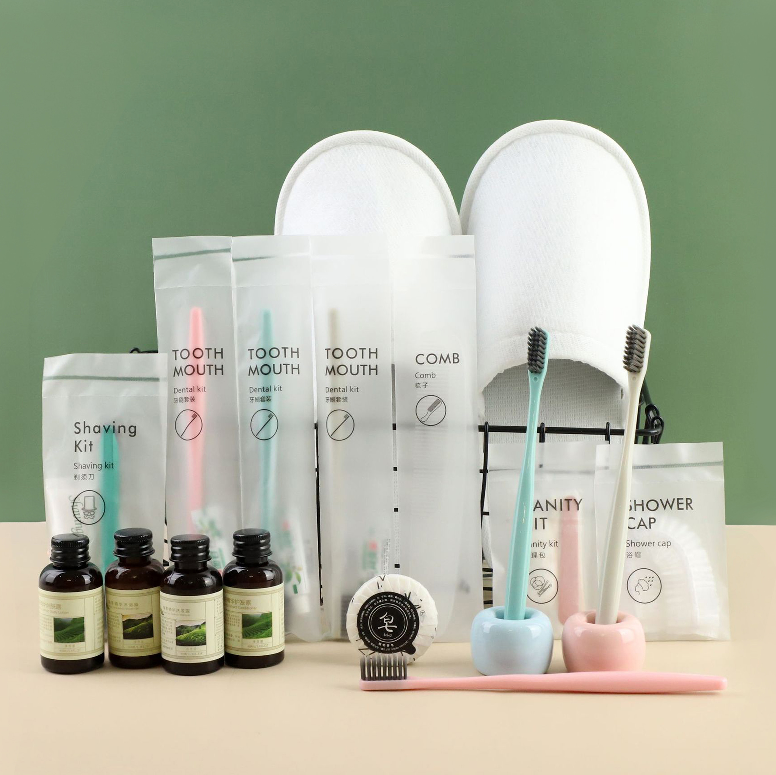 Wholesale Hotel Disposable Supplies with Pure Natural Material Bathroom Supplies _Hanbi 8