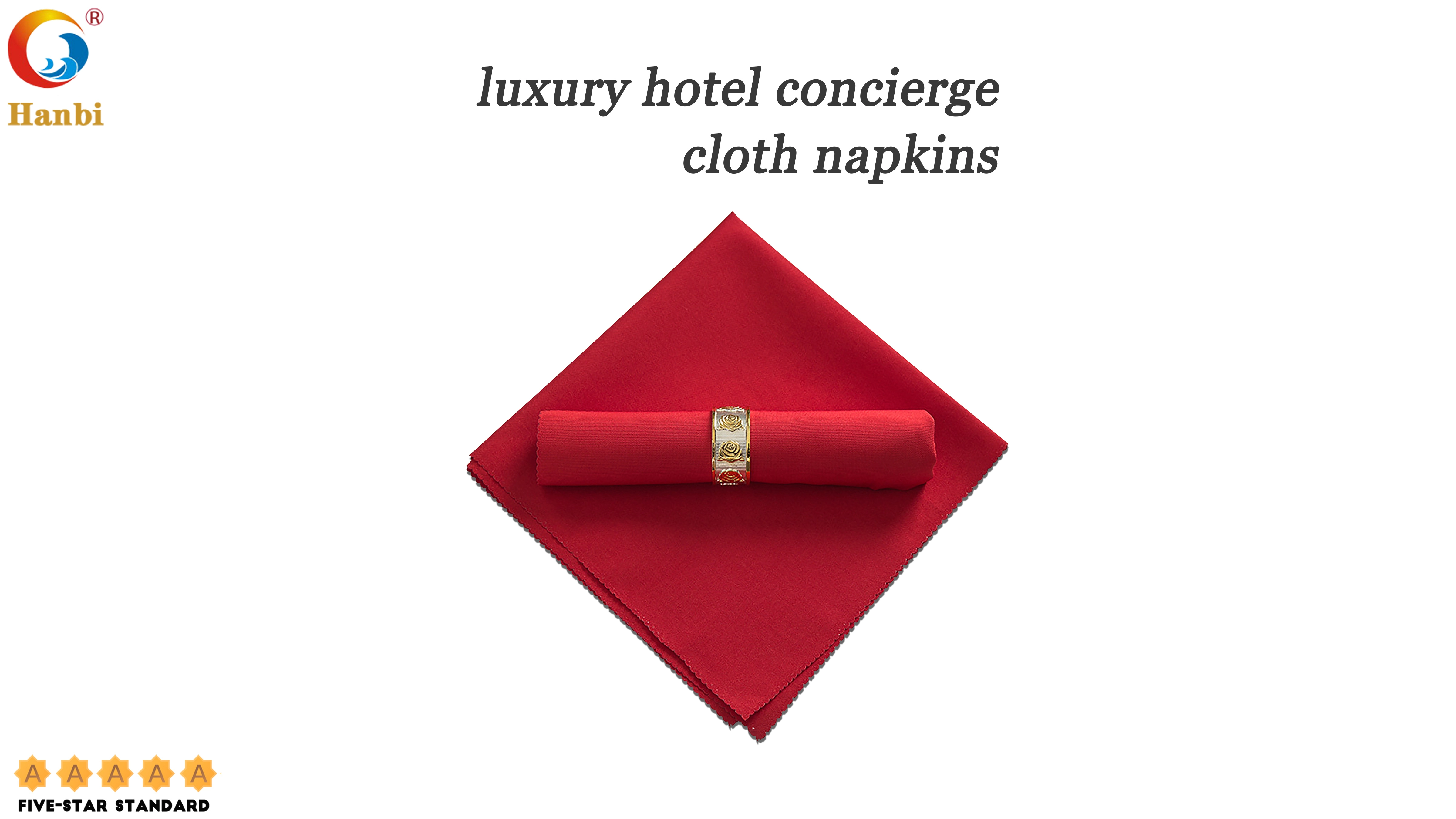 Cloth Napkins With Polyester Material For Luxury Hotel Restaurant _Hanbi 1