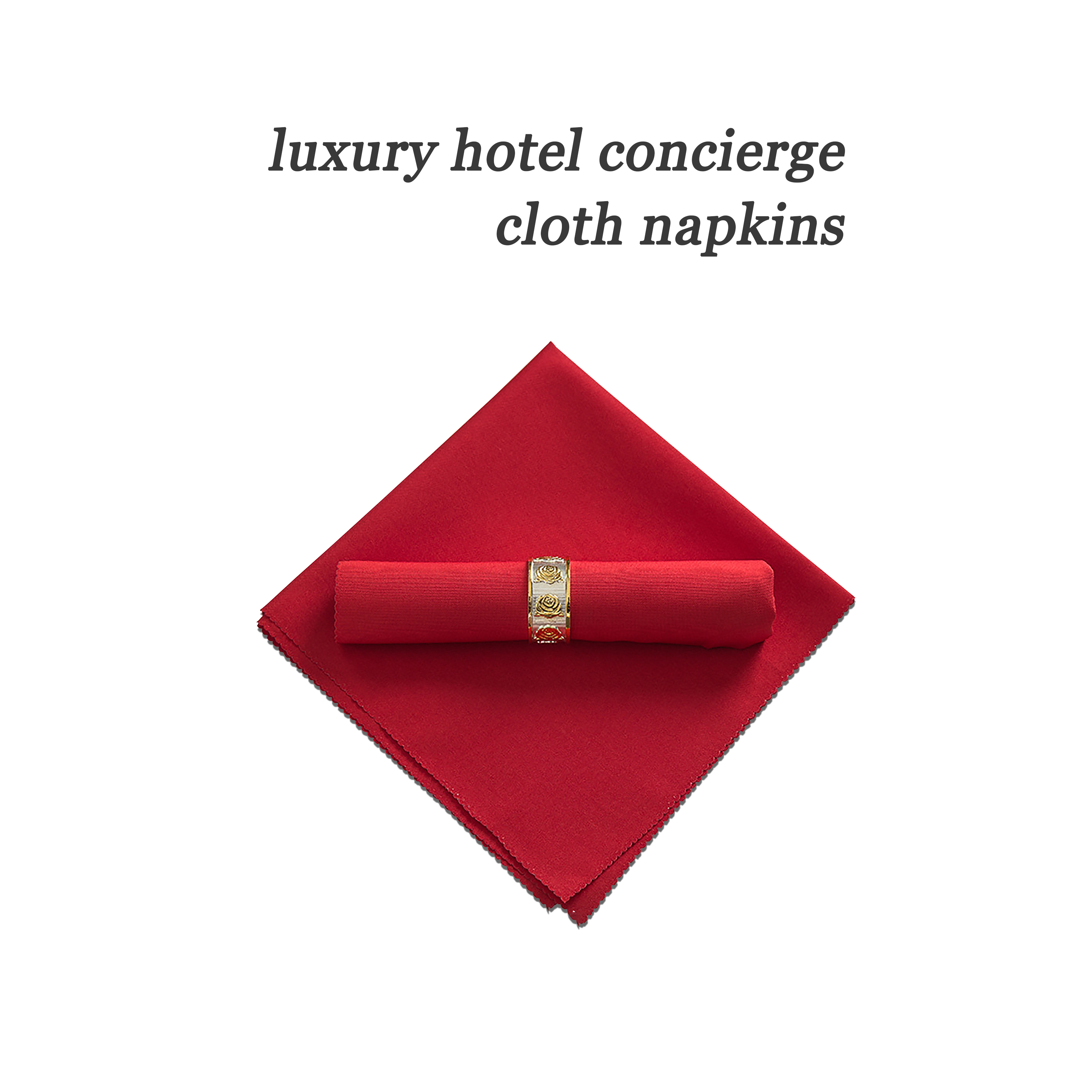 Cloth Napkins With Polyester Material For Luxury Hotel Restaurant _Hanbi 8