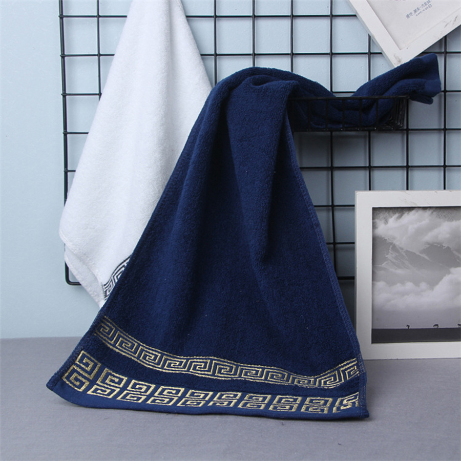 Dark Blue Hotel Bath Towel