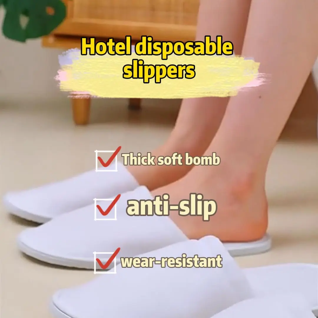 Hotel portable home non-slip indoor beauty salon special high-grade cloth disposable slippers manufacturers From China 1