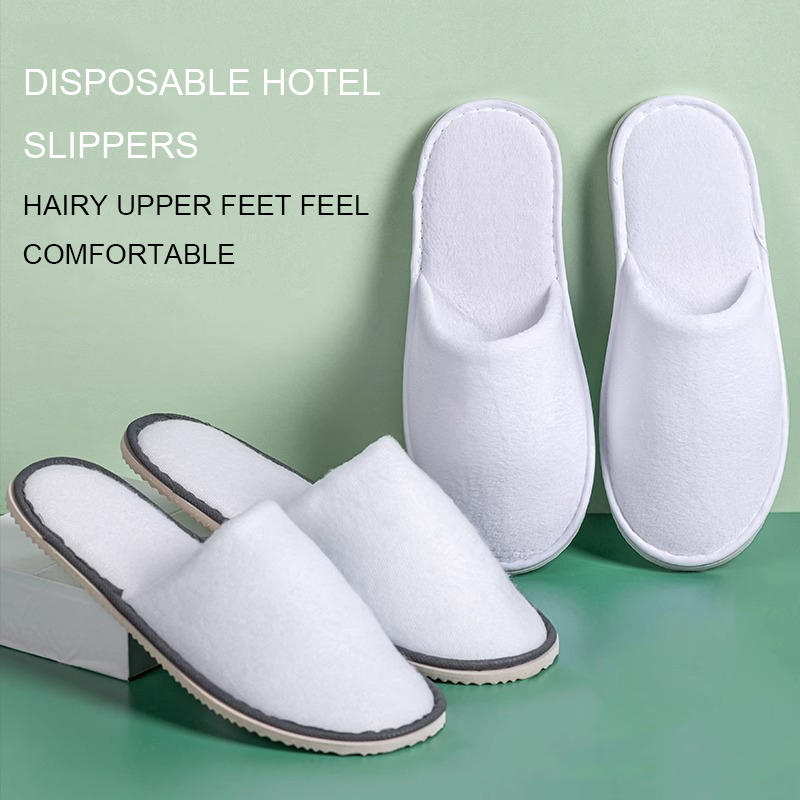 Hotel portable home non-slip indoor beauty salon special high-grade cloth disposable slippers manufacturers From China 6