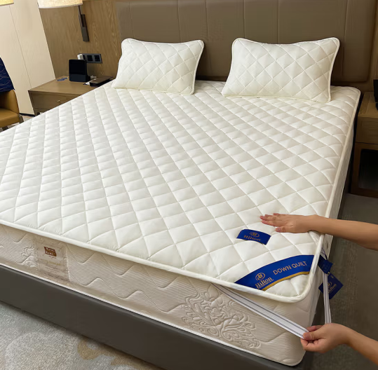 Five-star Hotel Pure Cotton Thickened Mite Resistant Washable Mattress Protector 10